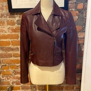 Banana Republic Leather Moto Jacket